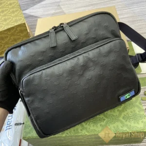 Góc nghiêng Túi Gucci nam đeo chéo messenger màu đen GC782764