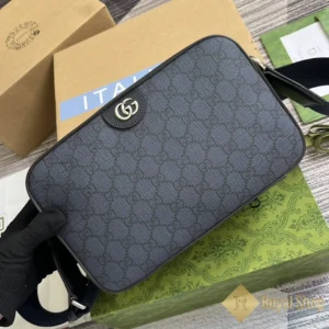 Góc nghiêng Túi nam Gucci Ophidia crossbody màu xanh đậm GC767190