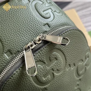 Khoá Túi nam Gucci Jumbo GG crossbody màu xanh lá GC766937