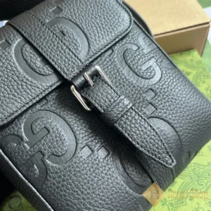 Khoá Túi nam Gucci Jumbo GG small messenger màu đen GC760235