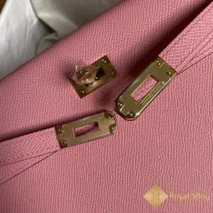 Khoá Túi xách nữ Hermes Kelly 25cm màu hồng