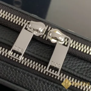 Khoá kéo Túi nam Dior đeo chéo Zipped Pouch màu đen DR22412-3