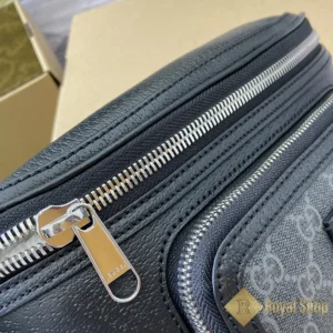 Khoá kéo Túi nam Gucci bao tử Small GG belt bag màu đen GC795463