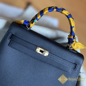 Khoá và tay cầm Túi xách nữ Hermes Kelly 25cm màu đen Noir 89