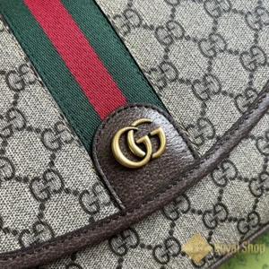 Logo Túi Gucci nam đeo chéo Ophidia medium Messenger màu nâu GC724704