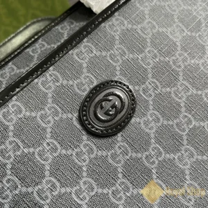 Logo Túi công sở Gucci nam Large briefcase with Interlocking G màu đen GC700531