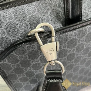 Móc qoai Túi công sở Gucci nam Large briefcase with Interlocking G màu đen GC700531