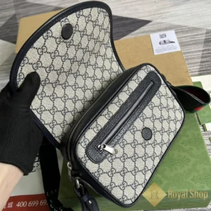 Ngăn khoá kéo bên trong Túi Gucci nam đeo chéo Ophidia GG small Shoulder màu đen 722117