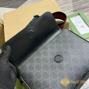 Nút khoá Túi nam Gucci Small GG crossbody màu đen GC795479