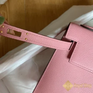 Nút khoá Túi xách nữ Hermes Kelly 25cm màu hồng