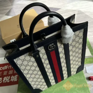 Tay cầm Túi xách Gucci nam Ophidia GG Tote Black 724685