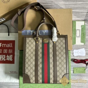 Trước Túi xách nam Gucci Ophidia GG Tote màu nâu 724685