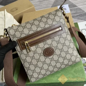 Túi Gucci nam GG Supreme small Messenger màu nâu GC681021