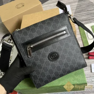 Túi Gucci nam GG Supreme small Messenger màu xám GC681021