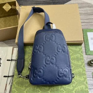 Túi Gucci nam Jumbo GG crossbody màu xanh GC766937