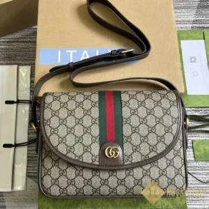 Túi Gucci nam đeo chéo Ophidia medium Messenger màu nâu GC724704