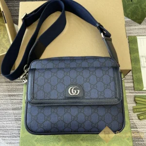 Túi Gucci nam đeo chéo Ophidia small crossbody màu xanh GC802170