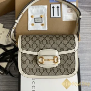 Túi Gucci nữ Horsebit 1955 small màu trắng GC602204