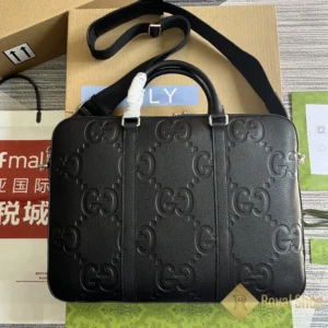 Túi công sở nam Gucci Jumbo GG briefcase màu đen GC792264