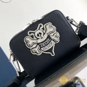 Túi nam Dior đeo chéo Zipped Pouch màu đen DR22412-3