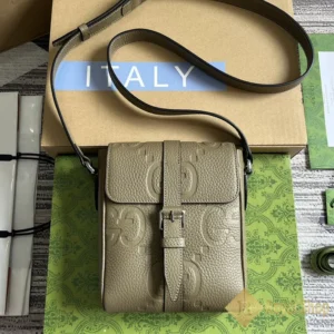 Túi nam Gucci Jumbo GG small messenger màu nâu GC760235