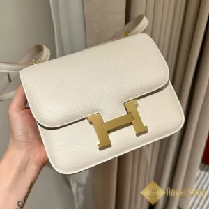 Túi nữ Hermes Constance 19cm ck10màu trắng