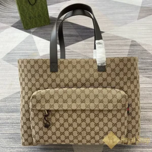 Túi xách nam Gucci Large GG Tote màu nâu GC802166