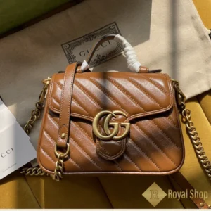 Túi xách nữ Gucci GG Marmont màu nâu GC583571