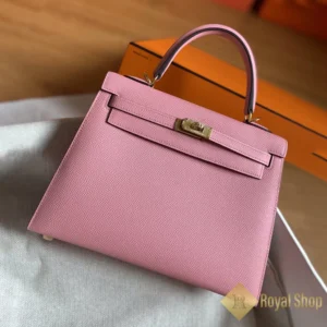 Túi xách nữ Hermes Kelly 25cm màu hồng