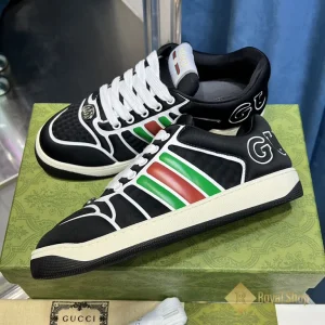 Cạnh Giày Gucci Nam Screener Sneaker Màu Đen 780260 TV