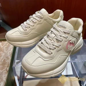 Cạnh Giày Gucci nam nữ Rhyton sneaker logo hồng 757857 TV