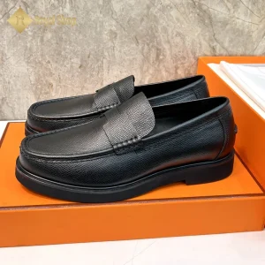 Cạnh Giày Hermes nam đế cao loafer da taiga HM100601D