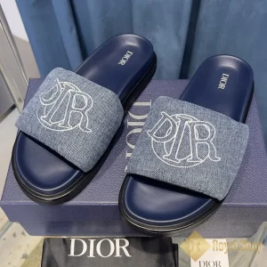 Dép Dior nam Sandal Aqua màu xanh 3SA143ZAX TV