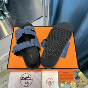 Dép Hermes nam Chypre sandal màu xanh HM113883TV chính hãng