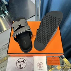 Dép Hermes nam đẹp màu xám Chypre sandal HM113887TV like auth