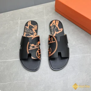 Dép Hermes nam màu đen Izmir sandal HM111520TV like auth