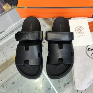 Dép nam Hermes Sandal Chypre màu đen HM100808 TV