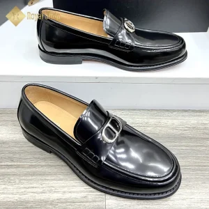 Form Giày lười Dior nam đế cao loafer màu đen DR100509D