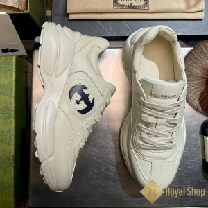 Giày Gucci nam Rhyton sneaker logo đen 757857 TV