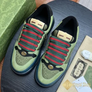 Giày Gucci nam sneaker Screener màu xanh lá 7F1838TV