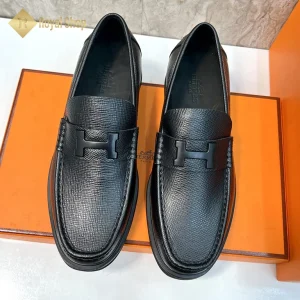 Giày Hermes nam đế cao loafer da taiga HM100607D