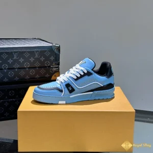 Giày LV nam  sneaker Trainer màu xanh da trời 102805 cao cấp