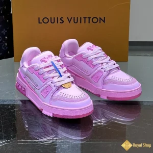 Giày Sneaker LV unisex Trainer màu hồng 102704 hot