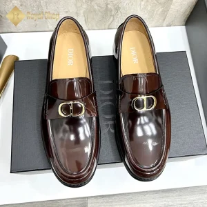 Giày lười Dior nam đế cao loafer màu nâu DR100508D