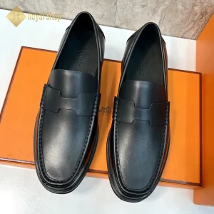 Giày lười nam Hermes loafer đế cao HM100603D