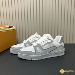 Giày sneaker nam LV Trainer Gaston màu xám LV37 hot