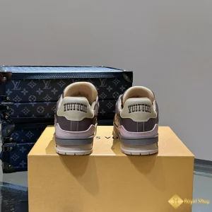 Giày sneaker nam LV Trainer màu nâu 102806 gót