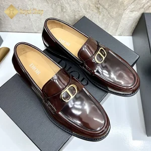 Góc nghiêng Giày lười Dior nam đế cao loafer màu nâu DR100508D