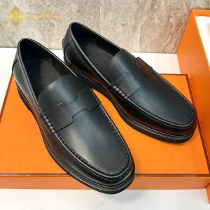 Góc nghiêng Giày lười nam Hermes loafer đế cao HM100603D