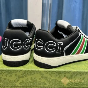 Gót Giày Gucci Nam Screener Sneaker Màu Đen 780260 TV